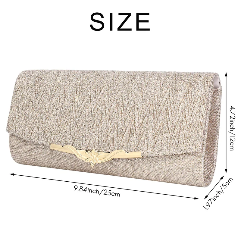 

Женская вечерняя сумка, праздничная Банкетная блестящая сумка для женщин, женская сумка через плечо с цепочкой