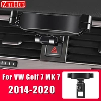 car mobile phone holder for volkswagen vw golf 7 8 mk7 mk8 sportsvan air vent mount bracket gravity bracket stand for lhd
