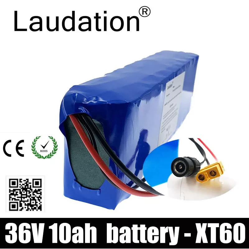

Laudation 36V 10ah Electric Bicycle Battery 21700 Battery Pack 10S2P 500W High Power And Capacity Motorcycle Scooter With BMS