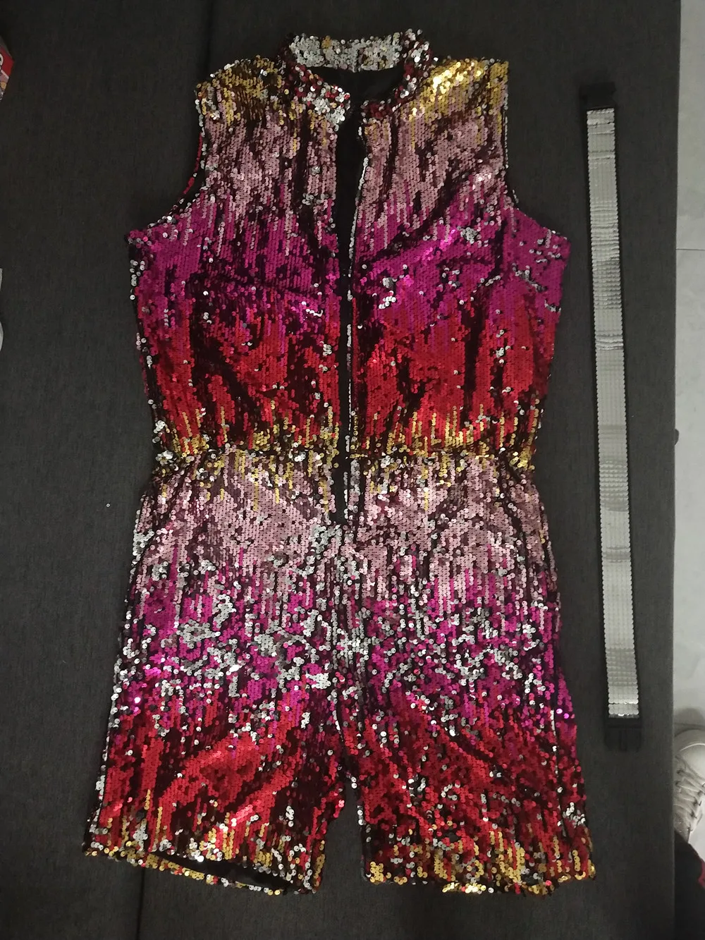 Комбинезон с блестками для танцев в стиле хип-хоп |