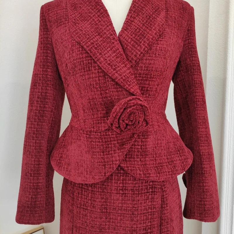 KBQ однотонный шикарный комплект из двух предметов для женщин туника с длинными