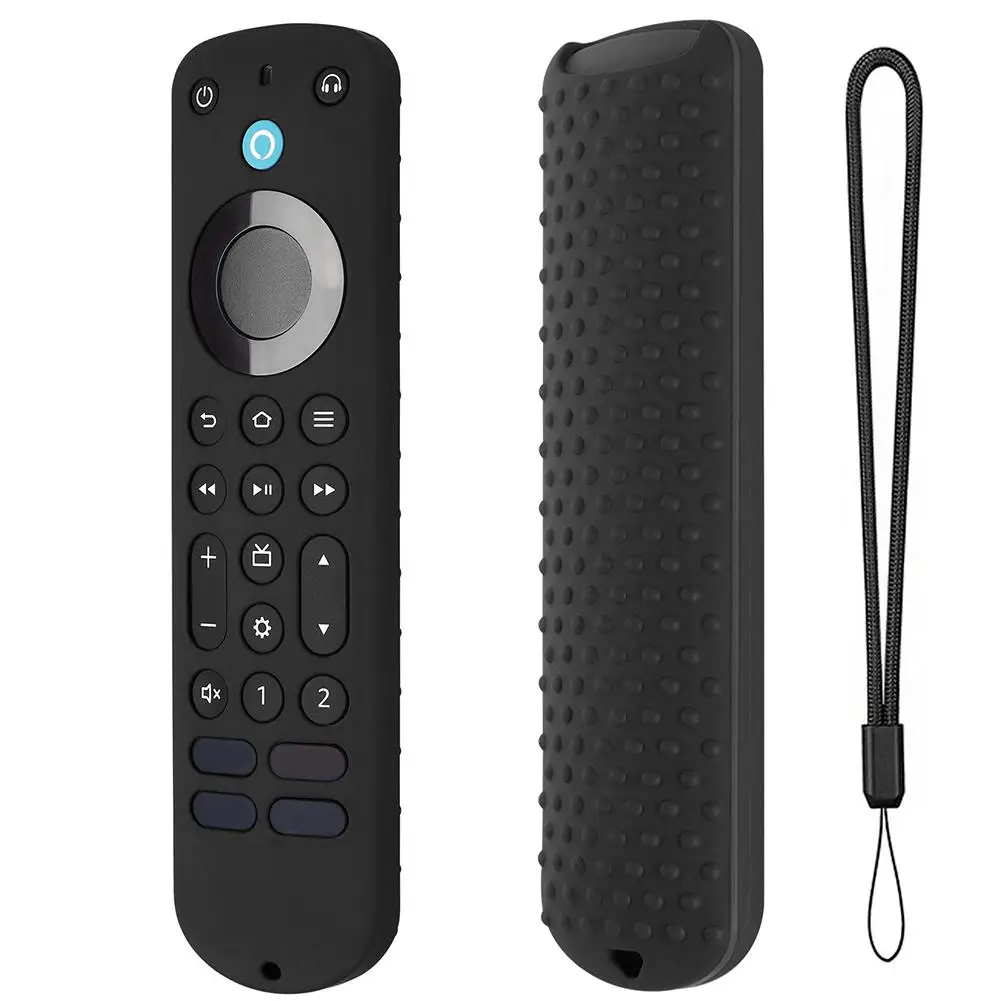 Control Cover Compatible For Alexa Voice Remote Pro Tv Remote Controller Protective Case With Lanyard