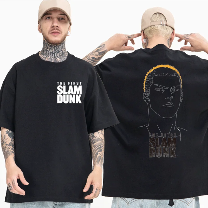 Slam Dunk Anime in 2023 Streetwear Unisex T-shirt Japanese Fashion Anime the First Slam Dunk Harajuku Cotton Men's Clothes Tee