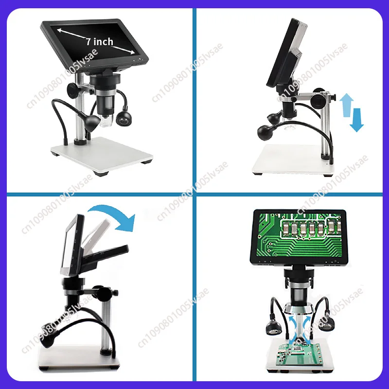 Электронный микроскоп высокой четкости DM9 с 7-дюймовым экраном может быть