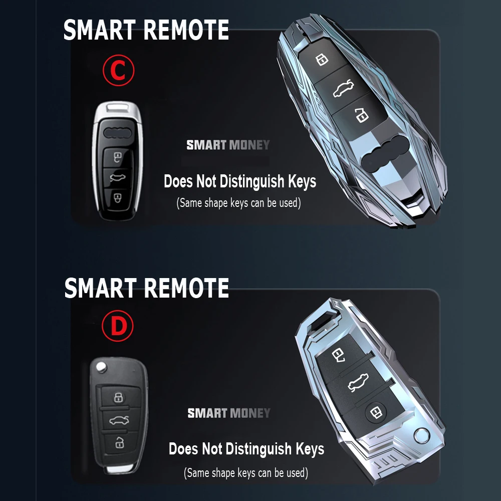 Складной чехол для смарт-ключей Audi A3 A4 A5 A6 A7 Q3 Q5 S6 B6 B7 B8 C6 8P 8V 8L TT RS