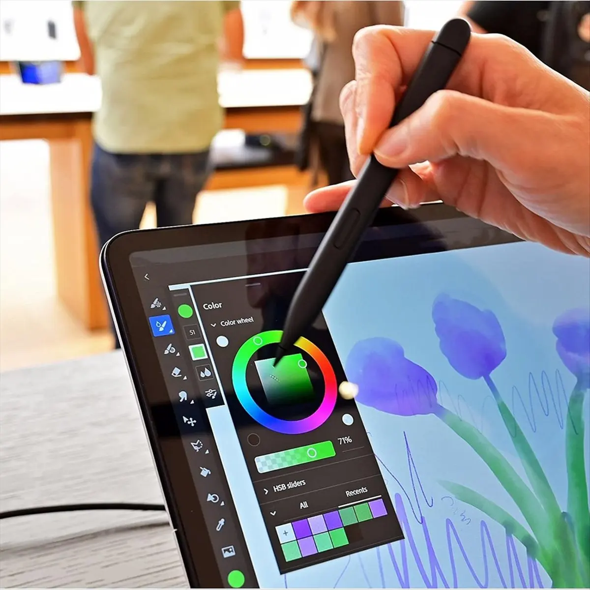 Фото Clinch Slim Pen 2, совместимый с Microsoft Surface Pro 8 Pro 9 Pro X Pro 10, стилус, точность пин-точки и письмо в реальном времени №4