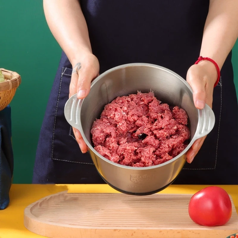 Фото Электрический кухонный измельчитель для еды, измельчитель, USB-мясорубка, измельчитель овощей, Прямая поставка №2