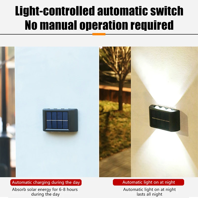 

Solar Light Waterproof Solar Led Light Outdoor Sunlight Lamp for Garden Street Landscape Balcony Decor Solar Wall Lamp Outdoor