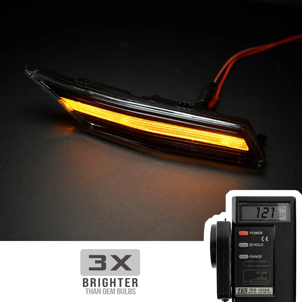 2x для Porsche Taycan 4S Sedan 2020-Up передний бампер Led Fender боковые габаритные огни авто