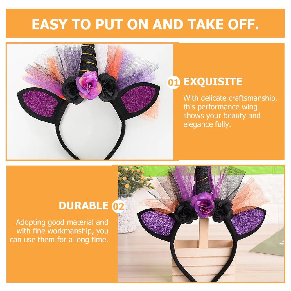 Труба-единорог повязка на голову ленты для волос головной убор губка уникальная