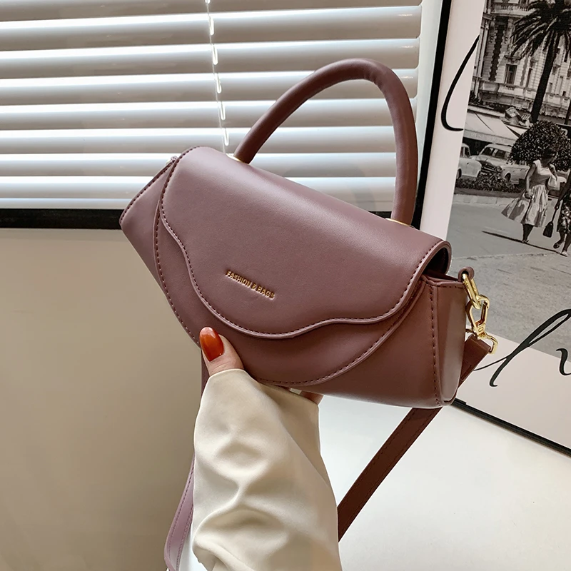 

Trendy Design Bag Women's Summer Daily All Match Messenger Bag Multi Functional High End Texture Single Shoulder Handbag Purple