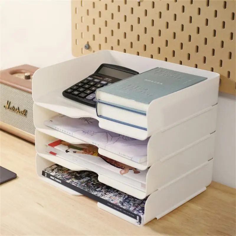 

Desktop Manager Multi-purpose Stackable Storage Box Desktop Storage Box Test Paper Storage Desktop Storage Box Unique Design