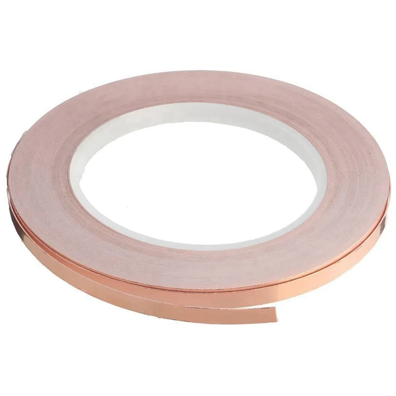 

3X Single-Sided Adhesive Copper Foil Tape Self-Adhesive Shielding Tape Anti-Interference Tape For Guitar (5Mmx20m)