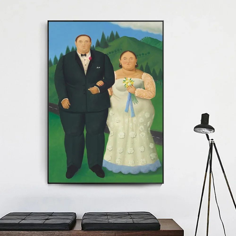 Знаменитый Фернандо Боторо Стел Клоун Холст Картина Абстрактный Плакат Печать