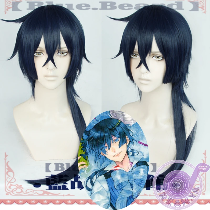 Парик для косплея из аниме изучение ванитас вантас Длинный Темно-синий