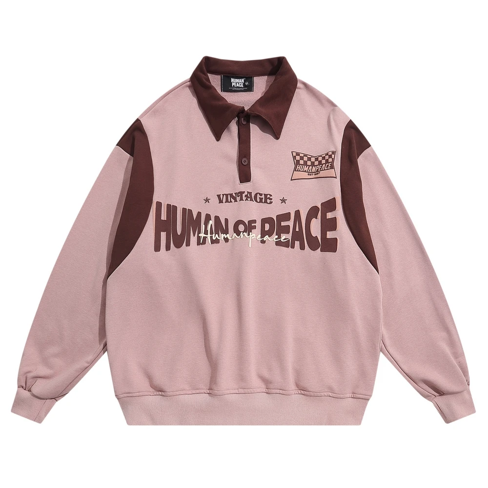 

Модель сезона осень-зима 2022 года, ярко-розовая женская уличная одежда с надписью, свободная повседневная спортивная одежда с длинным рукаво...