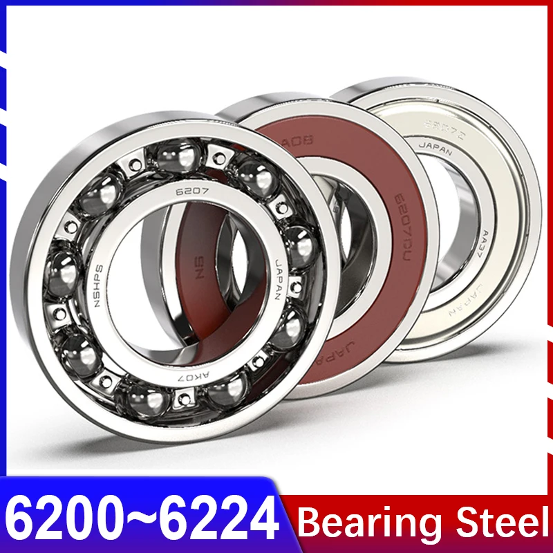 

High Quality Bearings 6200 6201 6202 6203 6204 6205 6206~6224 ZZ DDU High Speed Bearings Japan NSK Imported 45x85x19mm Bearing