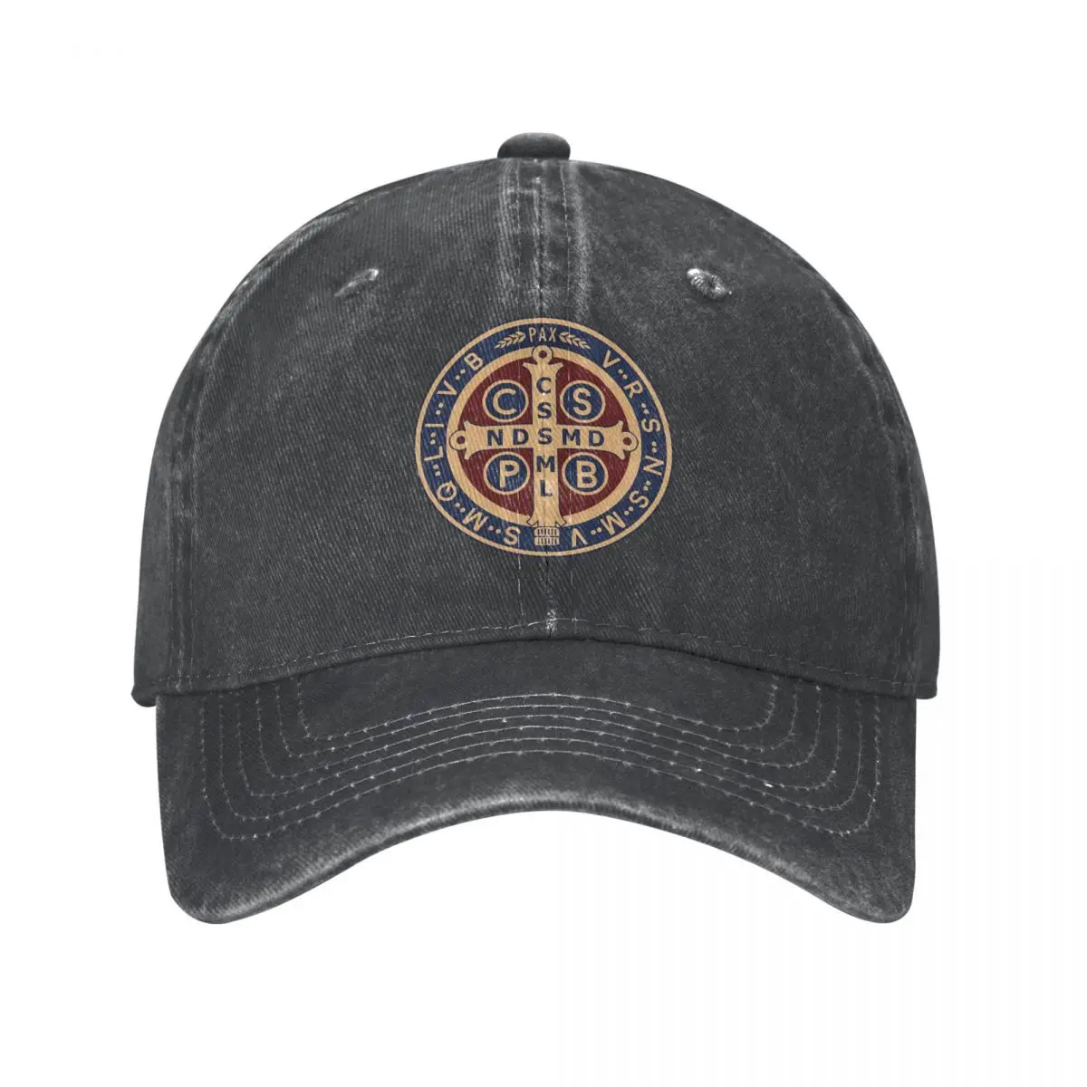 

The Medal Of Saint Benedict Baseball Cap cowboy hat Peaked cap Cowboy Bebop Hats Men and women hats