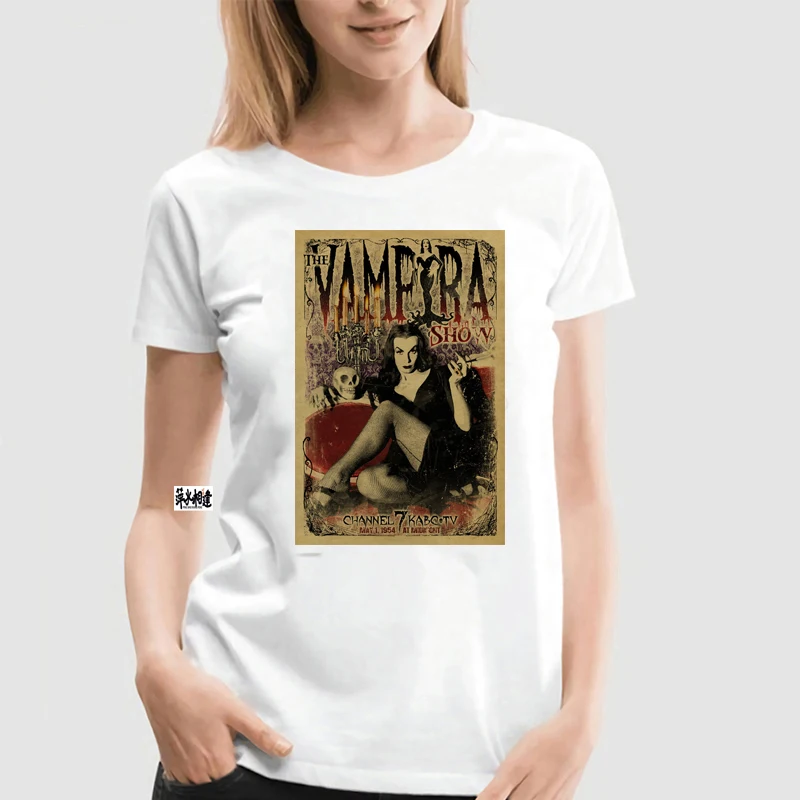Мужская черная футболка с надписью VAMPIRA |