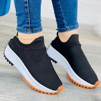 sneakers womens shoes 2022 new plus size casual womens sneakers fly knit platform zapatillas mujer chaussure femme