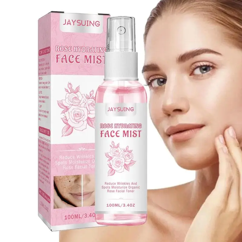 

Rose Water Facial Toner Moisturizing Mist 100ml Dry Oily Skin Refreshing Oil Control Damaged Skin Repairing Mild Texture Spray