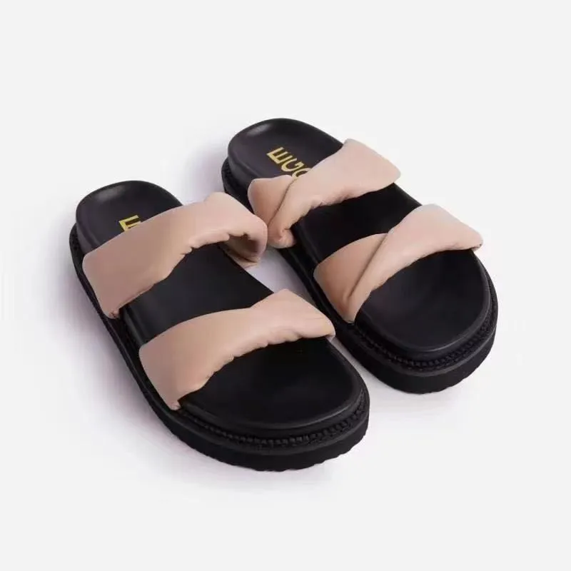 2023 Summer New Large Size Women's Sandals and Slippers Flat Casual Large Size Sandals