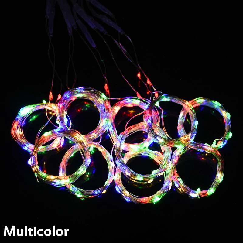 ZQNYCY Рождественская светодиодная гирлянда  теплый белый/белый/разноцветный