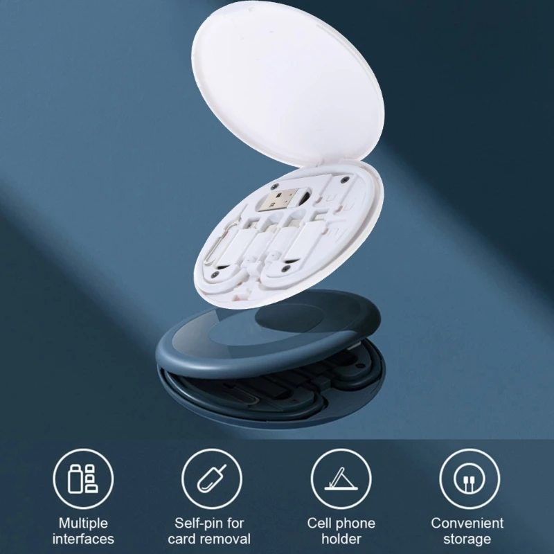 Универсальный кабель Micro USB портативное зарядное устройство 5 в 1 USB-зарядное