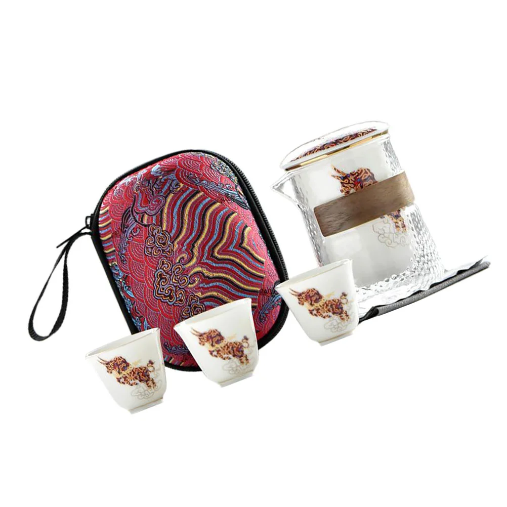 

Cup Ceramic Tea Set Vintage Gongfu Tea Set Portable Large Glass Teapot Porcelain Teapot Set Ceramics Glass Teapot Set Travel