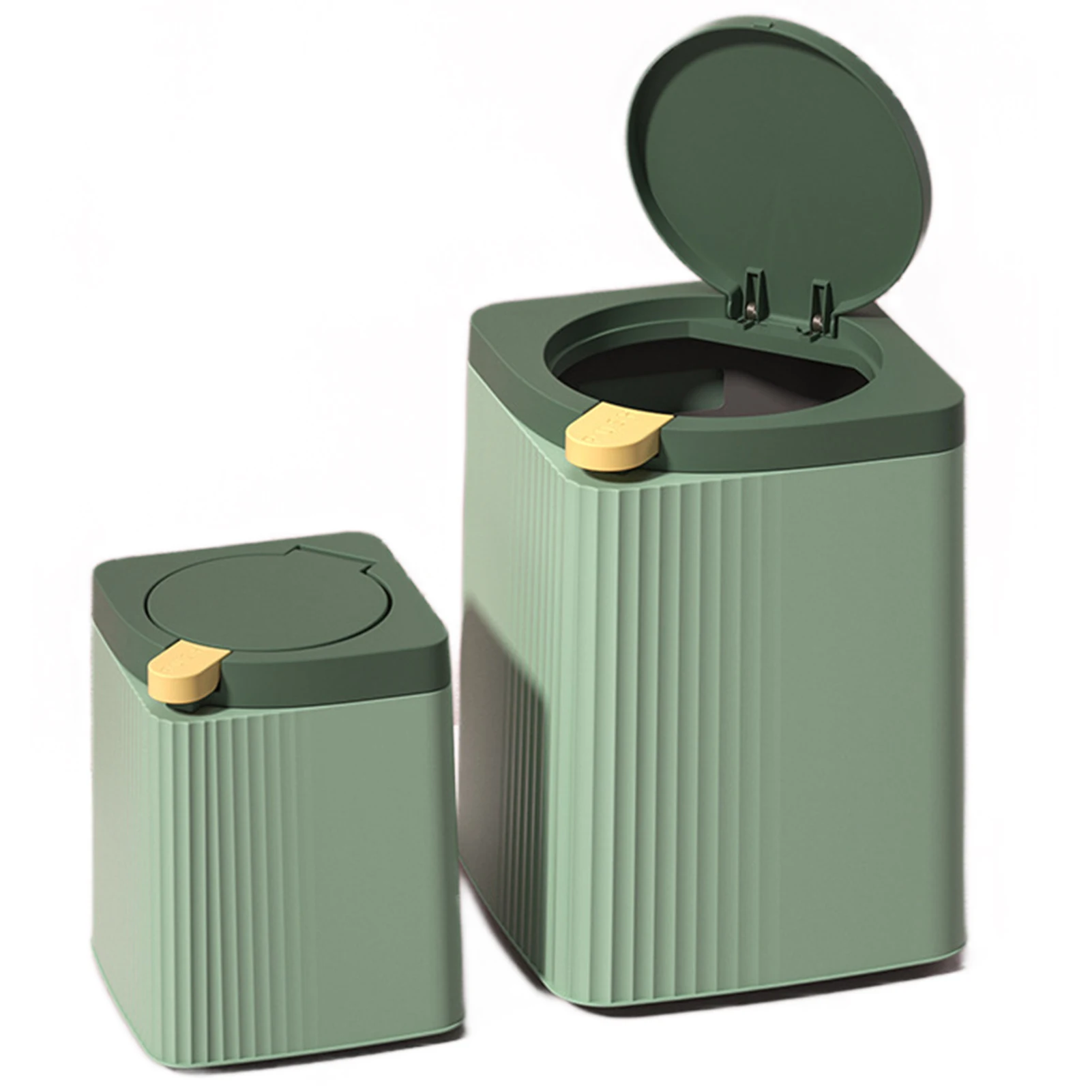 

Table Top Bin Large Capacity Mini Plastic Table Bin With Lids For Car