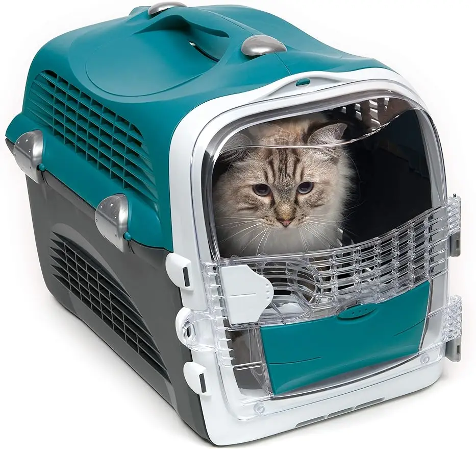 

Cabrio Cat Carrier, Turquoise, 41371 51 L x 33 W x 35 H cm (20 x 13 x 13.75 in)