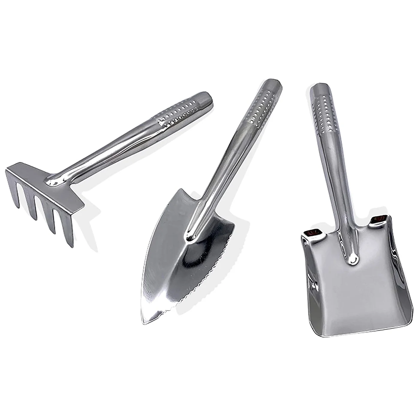 

Small Houseplants Hand Spade/Shovel/Rake Tool Set 8.6" MiniScale Stainless Steel Handle Shovels,Succulent Plants Pots Loose Soil
