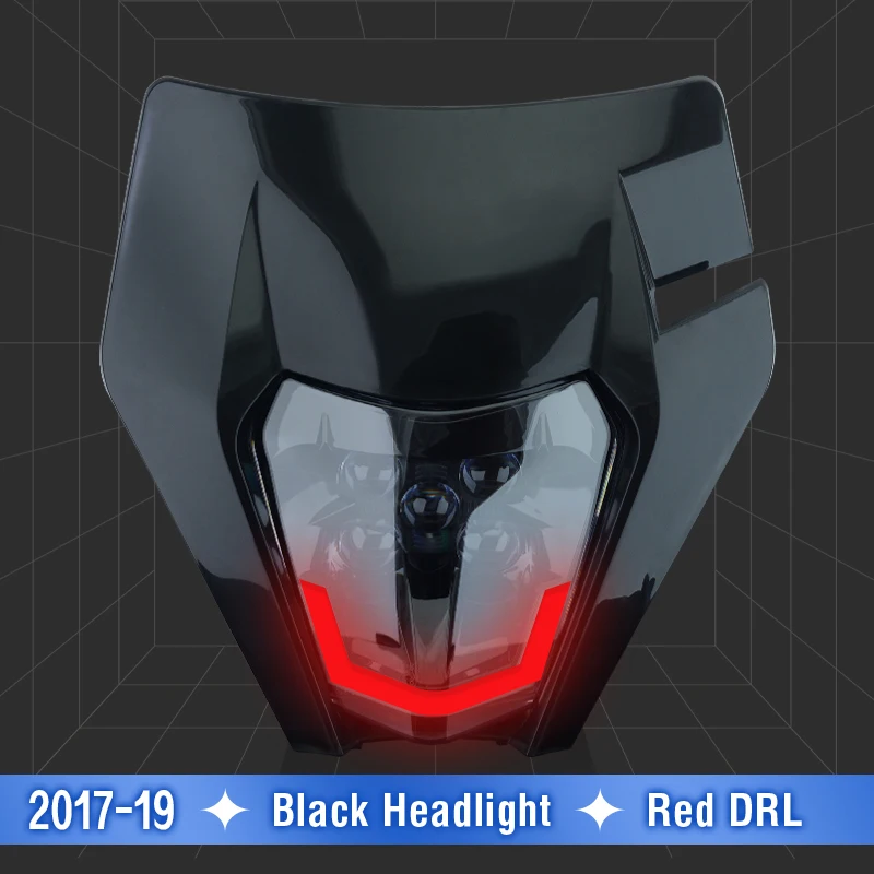 

QUEEN X MOTOR мотоциклетная светодиодная фара, обтекатель головного света для KTM EXC SXF MX Dirt Bike Enduro Supermoto, фара