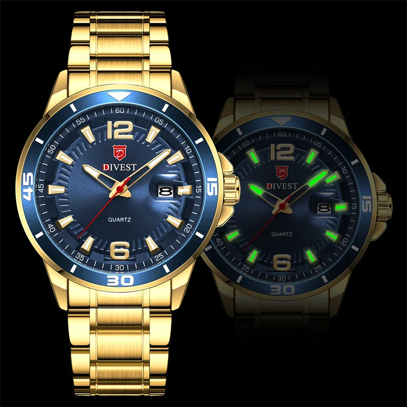 Мужские часы DIVEST повседневные Оригинальные брендовые модные спортивные мужские