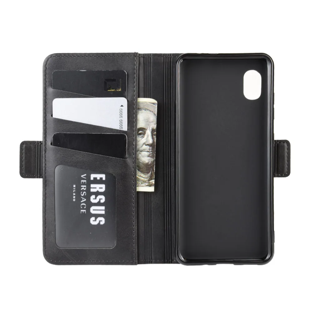 Чехол-книжка для Samsung A20 японский кожаный бумажник флип-чехол подставка держатель