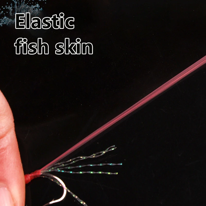 1 комплект 6 шт. рыболовные крючки Sabiki с скумбриями перьями окуня трески снасти