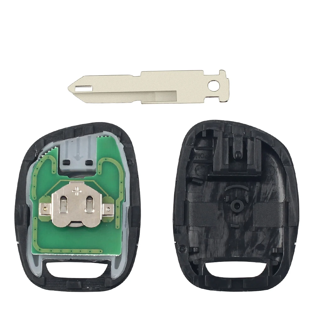 KEYYOU дистанционный Автомобильный ключ 1 кнопка для Renault Clio II 2001 2002 2003 2004 2005 PCF7946 чип