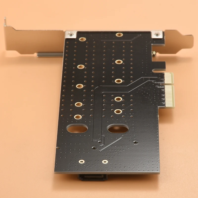 

Двойной адаптер M.2 NVME, адаптер NVME PCIE, ключ M или M.2 SATA SSD B Ключ 22110 2280 2260 2242 для контроллера Pcie 2230 X4