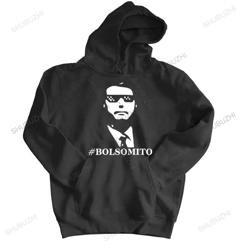 Новое поступление, мужские толстовки, новинка, болсомото, болсонаро, президент, забавные черные толстовки большого размера, женские толстовки на молнии на весну и осень