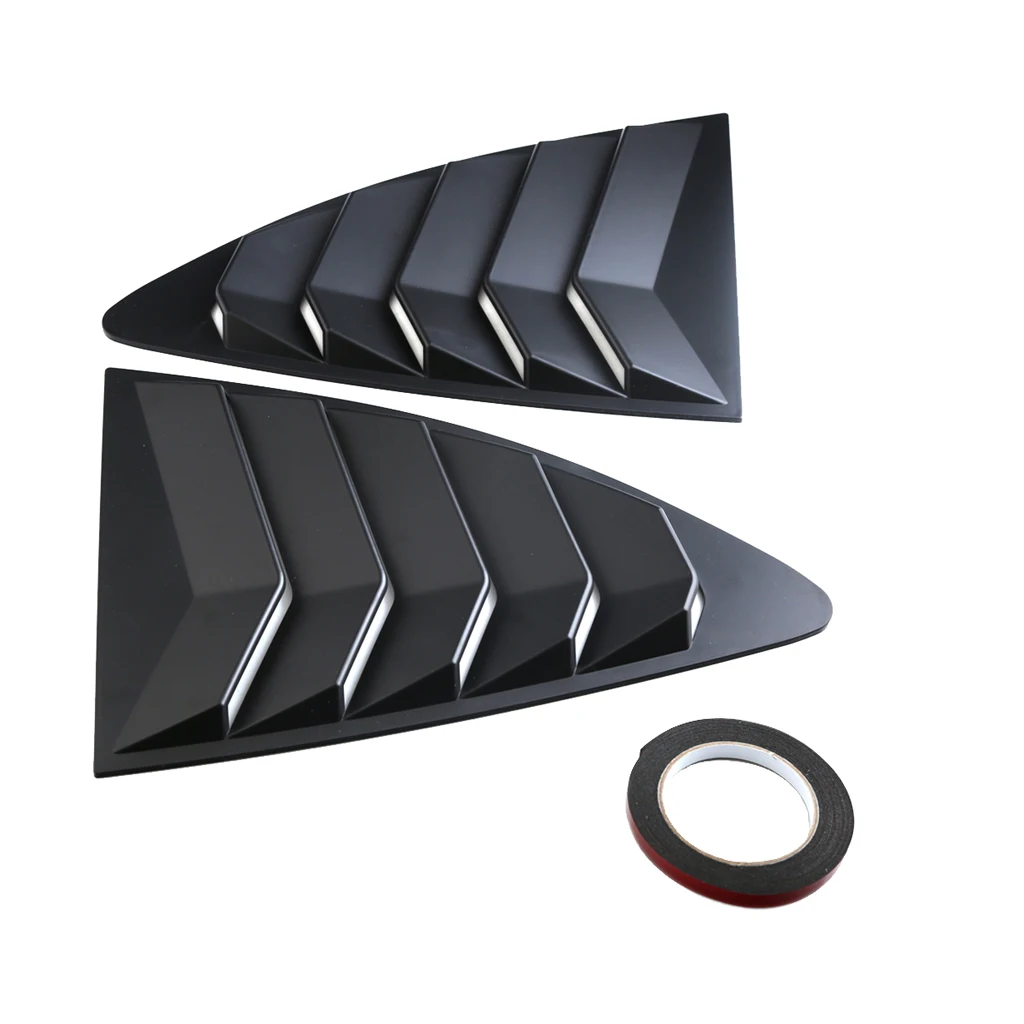 

dolity ABS Rear Louver Quarter Window Panel for 13-18 Scion IKON Style