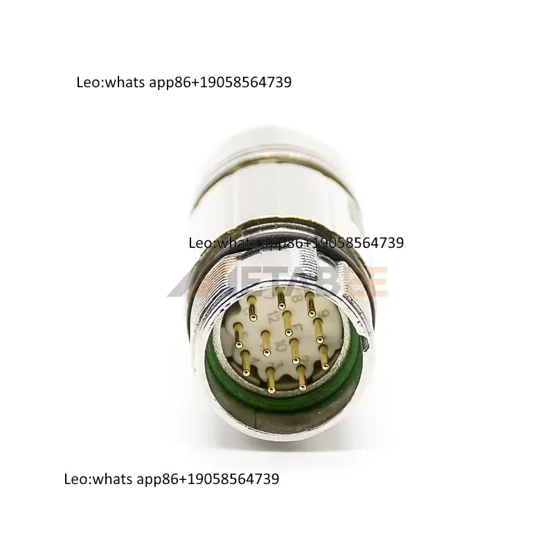 Фото M23 6 7 17-контактный 4-контактный 6-контактный 7-контактный 12-контактный 17-контактный разъем питания, энкодер по часовой стрелке, водонепроницаемый сигнальный разъем для монтажа на панель. №3