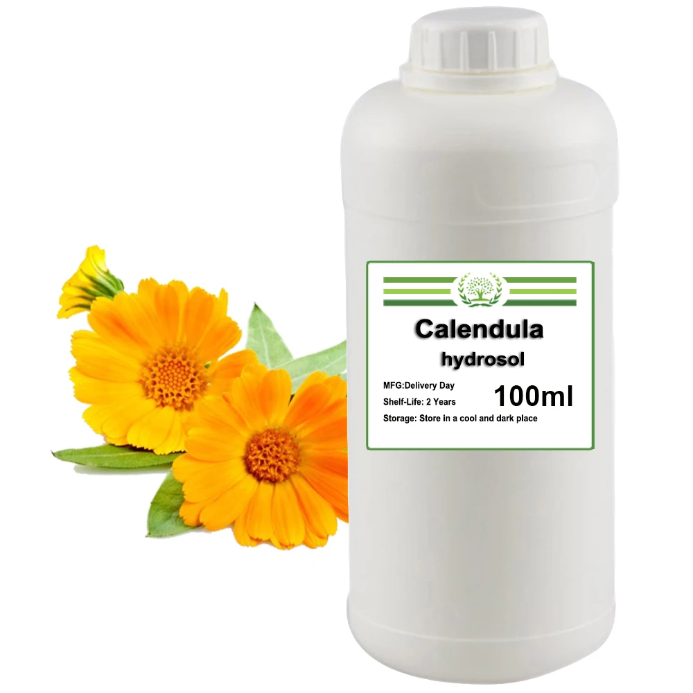 

100-1000g Natural Organic Calendula Hydrosol Extract Aqueous Solution Facial Mask Hydrating, Oil Controlling 、Soothing Skin