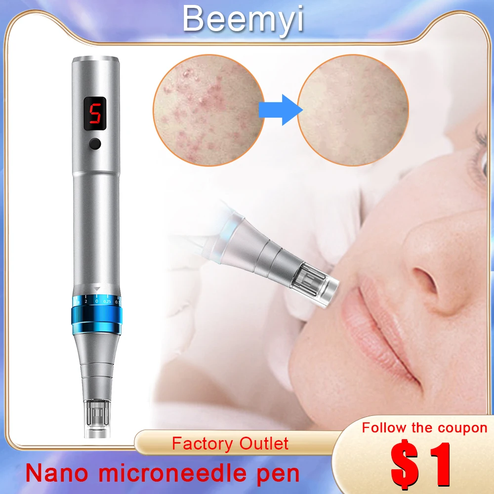 

A4 Derma Rolling Nano Microneedling Pen Stimulate Skin Tightening Remove Acne Scar Wrinkle Stretch Marks Beauty Skin Care Tools