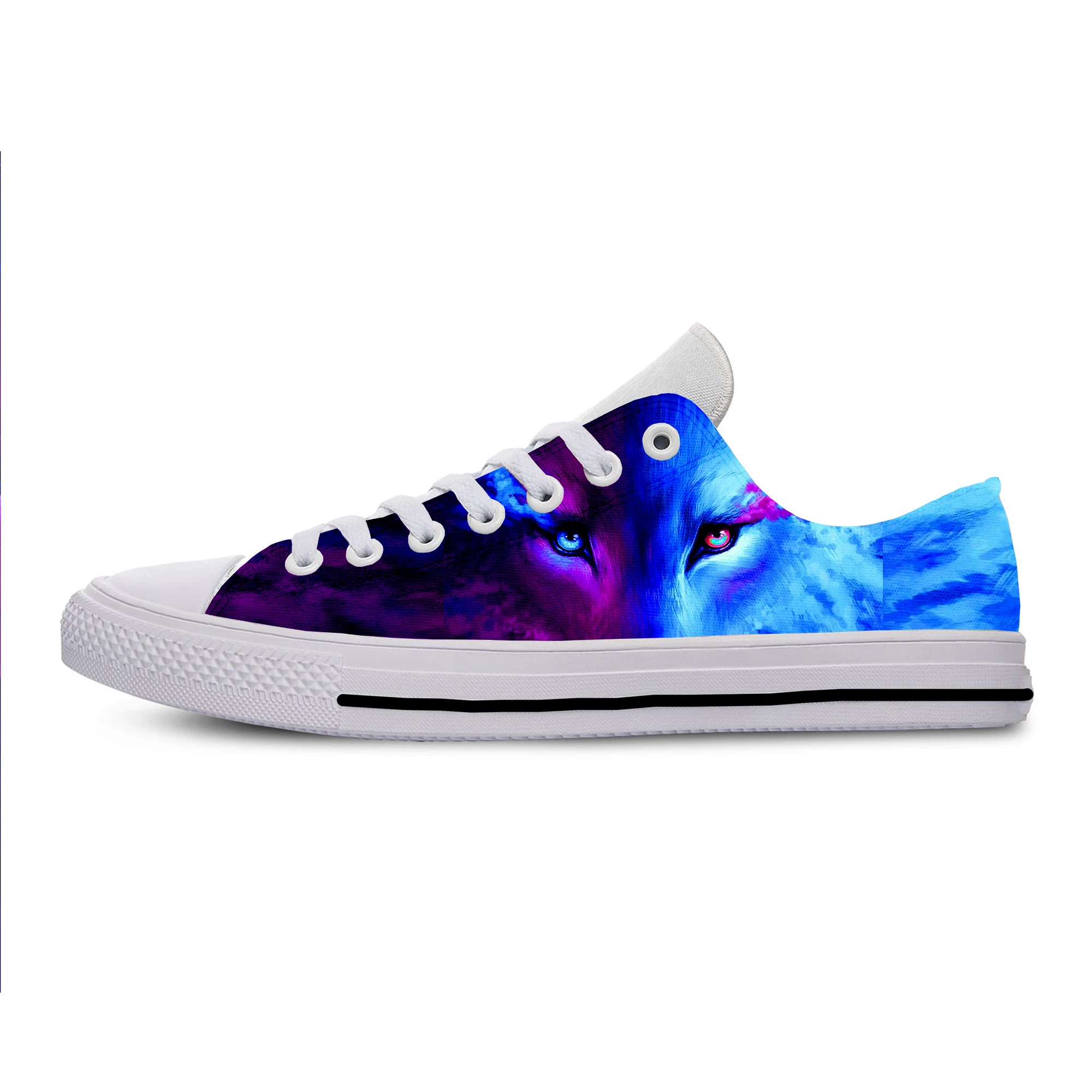 

Hot New Newest Wolf Animal Cool Funny Lightweight Sneakers Men Women Summer Casual Male Fashion Low Top Breathable Board Shoes