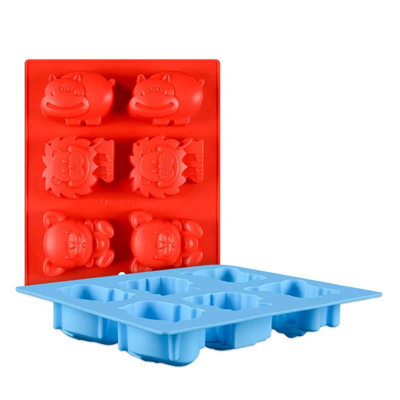 

Силиконовая 3D форма для украшения тортов, Медведь, Лев, река, лошадь, инструменты для выпечки