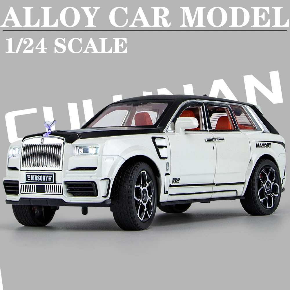 

Diecast 1/24 Alloy Model Car MansoryCullinan Miniature Metal Vehicle for Kids Children Christmas Gift Boy Birthday Collected Toy