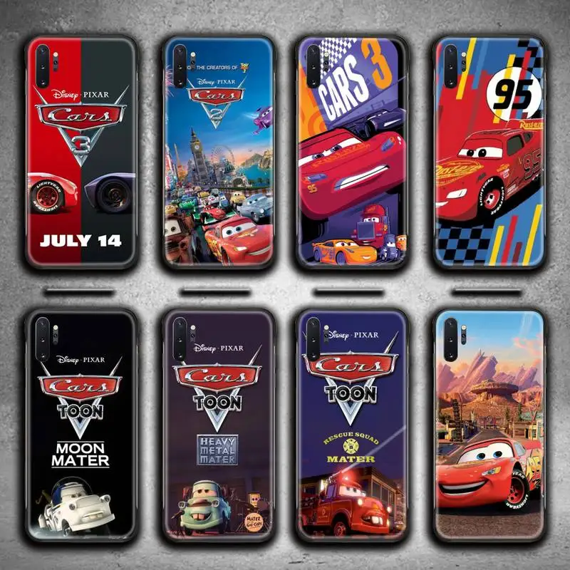 

Cartoon Cars Lightning McQueen Phone Case For Samsung Galaxy Note20 ultra 7 8 9 10 Plus lite M51 M21 M31S J8 2018 Prime