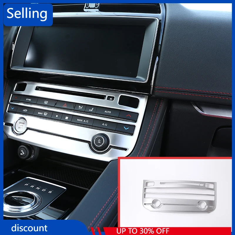 

1 Pcs For Jaguar XE XEL XF XFL F-PACE F pace 2016-2018 ABS Center Air conditioning Mode Button Frame Trim Car Accessories fast