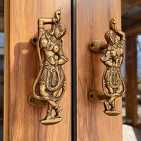 handmade brass dancer cabinet door handle