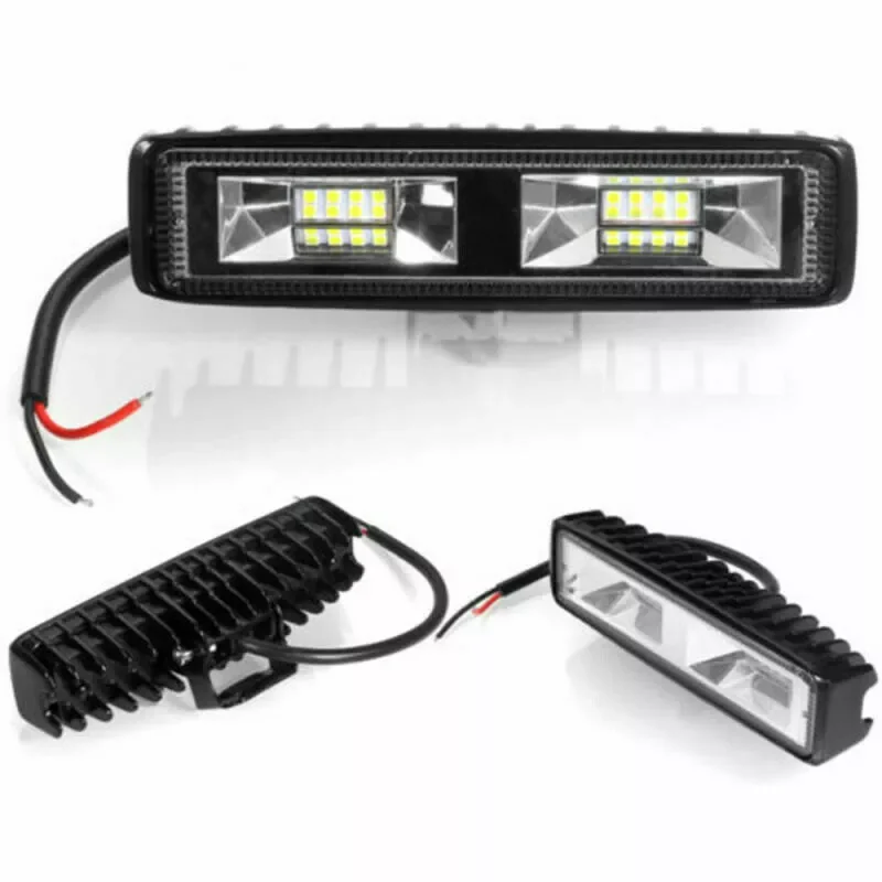 

48w DRL LED Spot Flood Work Light Worklight 9-32V 12 Volt Led Work Lights For Off Road Vehicle SUV Car Trucks Black Shell